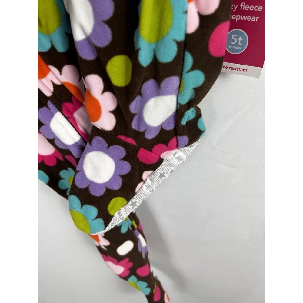 Carter's Girls Footed Flannel Pajamas Size 5T